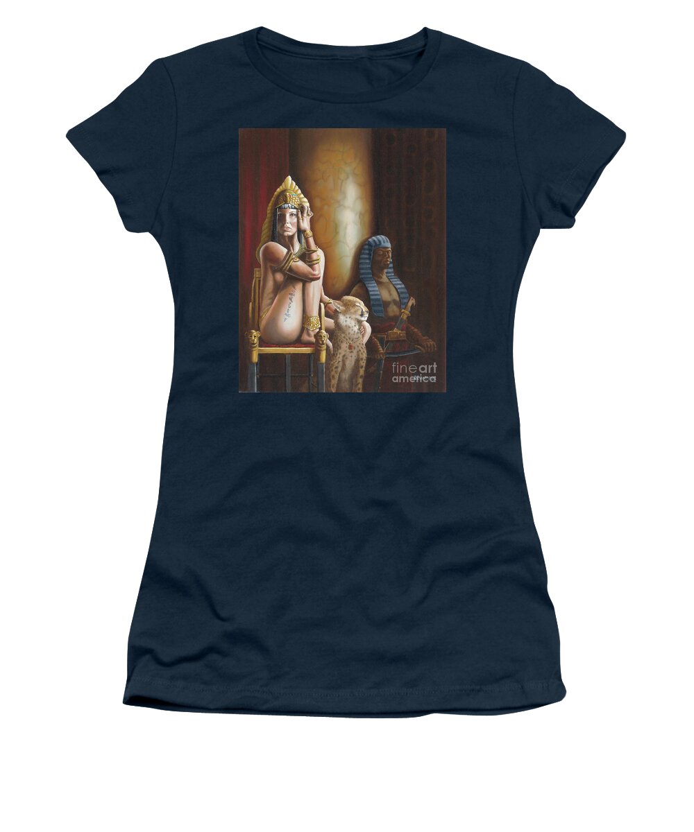 Cleopatra Women's T-Shirt featuring the painting Princess of the Nile by Ken Kvamme