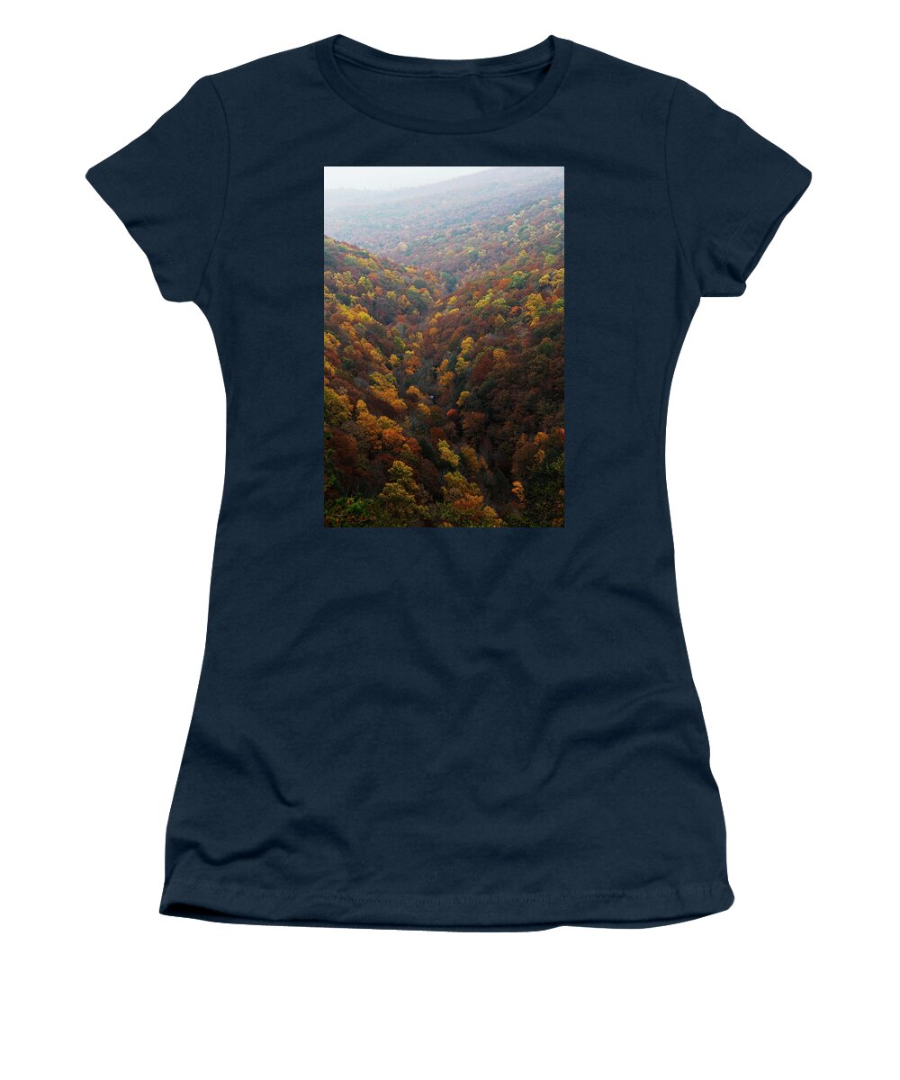 Cloudland Canyon Women's T-Shirt featuring the photograph Cloudland Canyon - Georgia by Richard Krebs