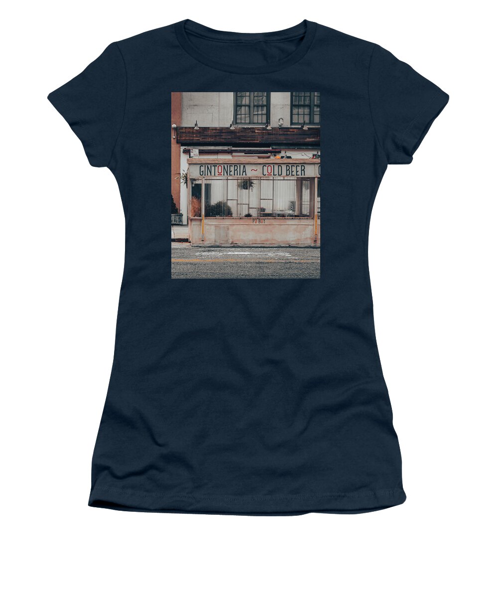 Street Scene Women's T-Shirt featuring the photograph Cold Beer by Steve Stanger