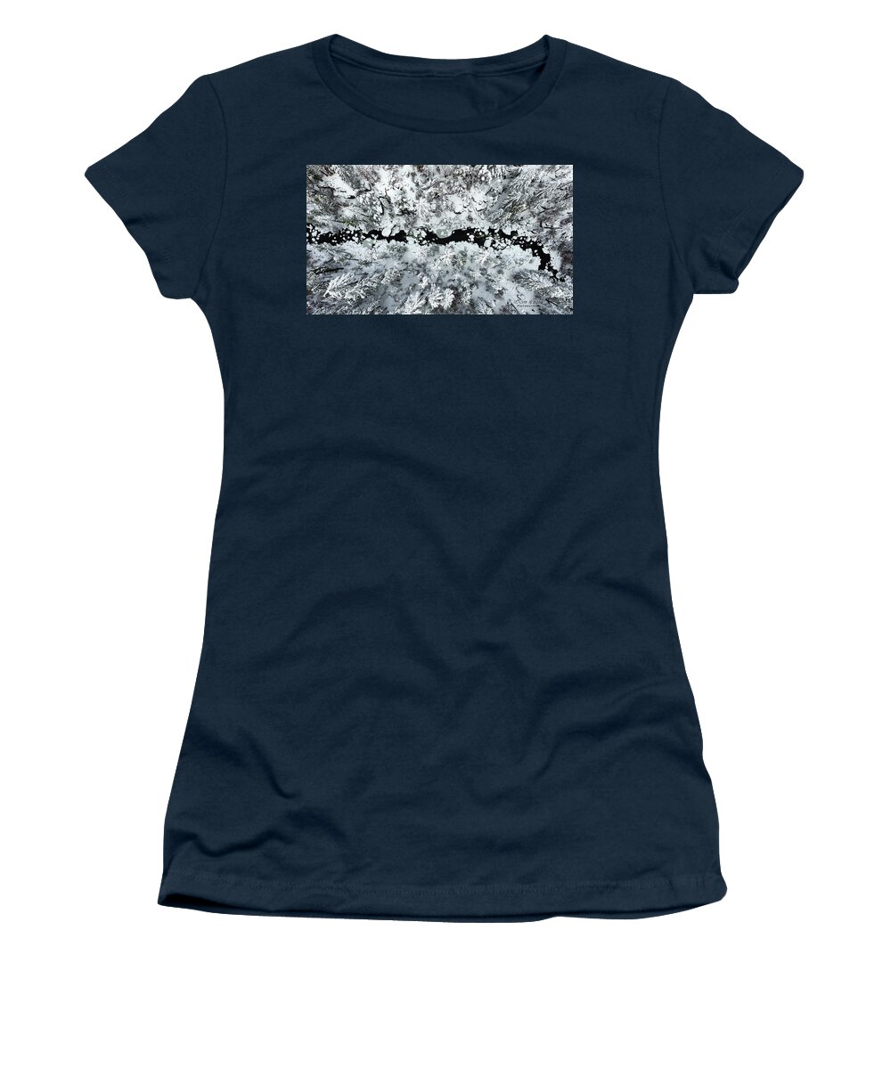  Women's T-Shirt featuring the photograph Cold Creek by Devin Wilson