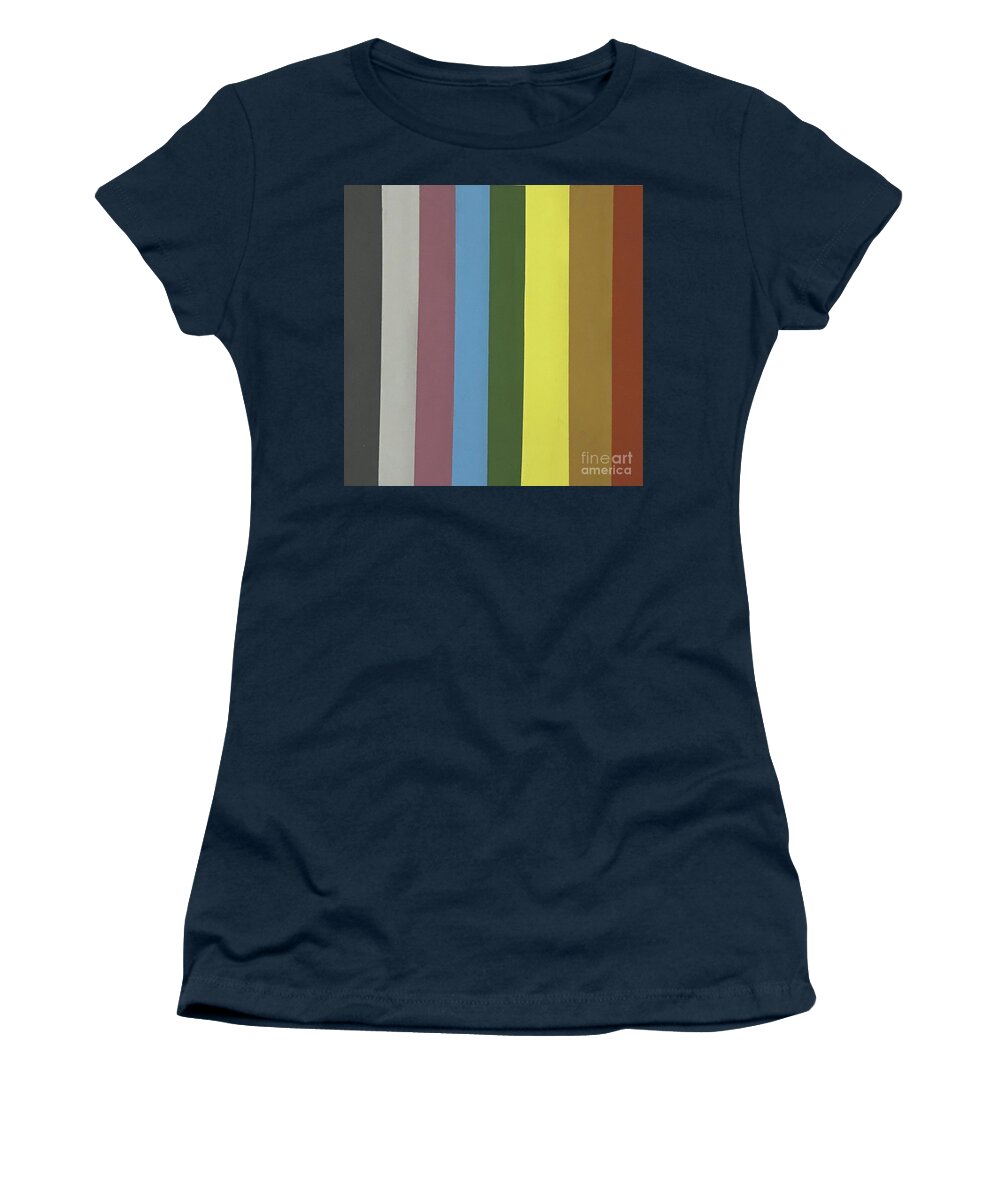 Original Art Work Women's T-Shirt featuring the mixed media Color Illusion #6 by Theresa Honeycheck