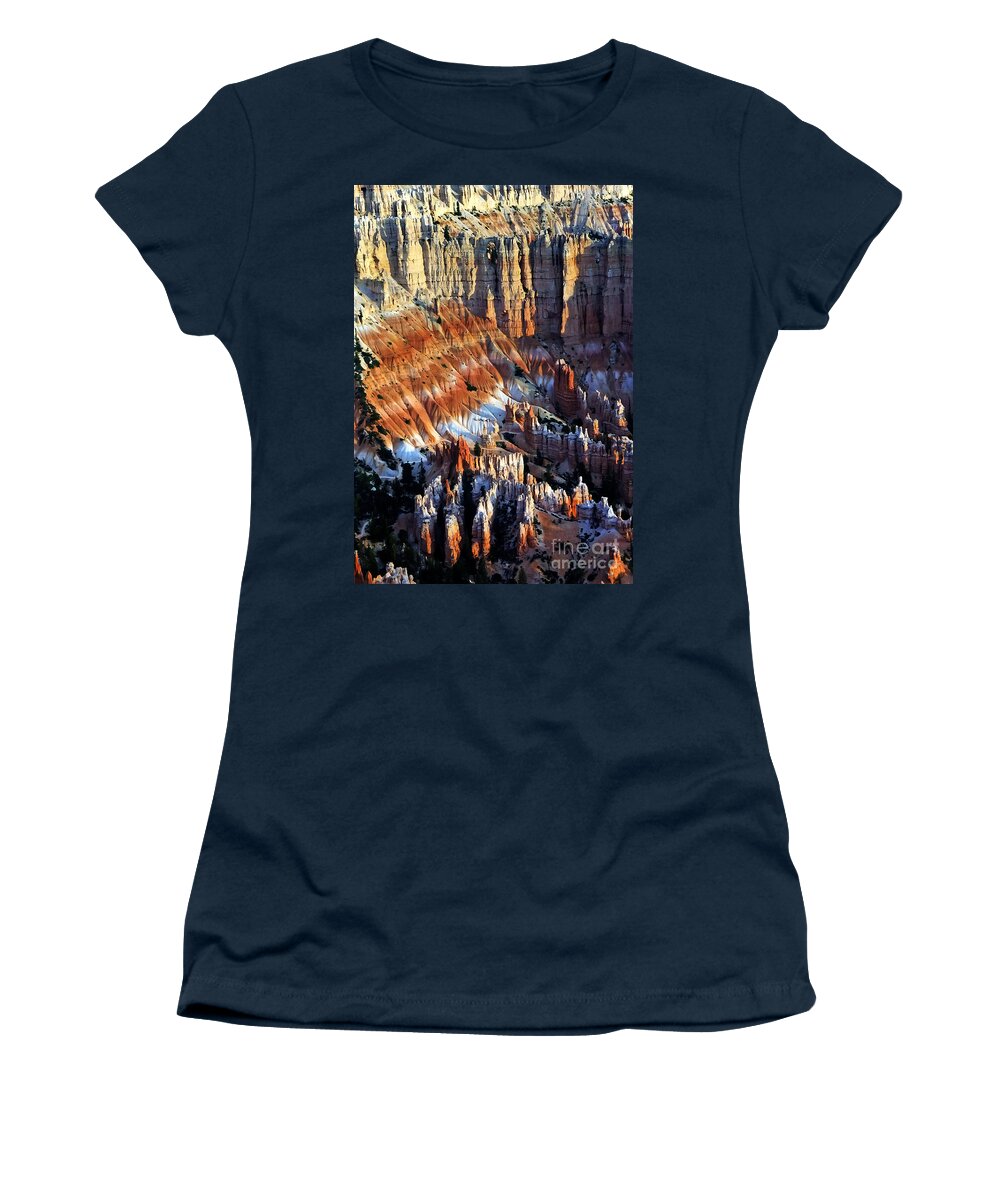 Bryce Canyon Women's T-Shirt featuring the photograph Colorful Formations - Bryce Canyon National Park - Utah - U.S.A by Paolo Signorini