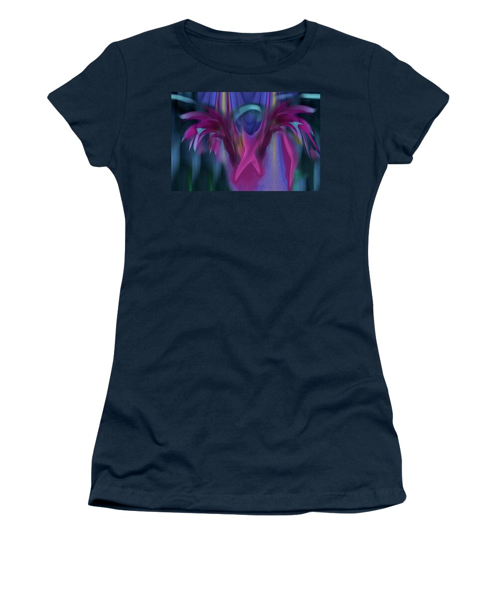 Color Women's T-Shirt featuring the photograph Cornflower Flight by Wayne King