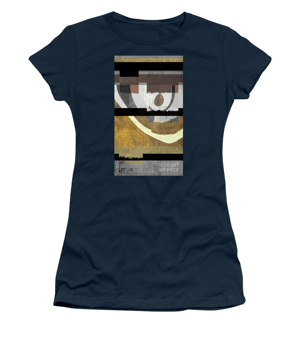 Brown Women's T-Shirt featuring the digital art Cozmoz - c69 by Variance Collections