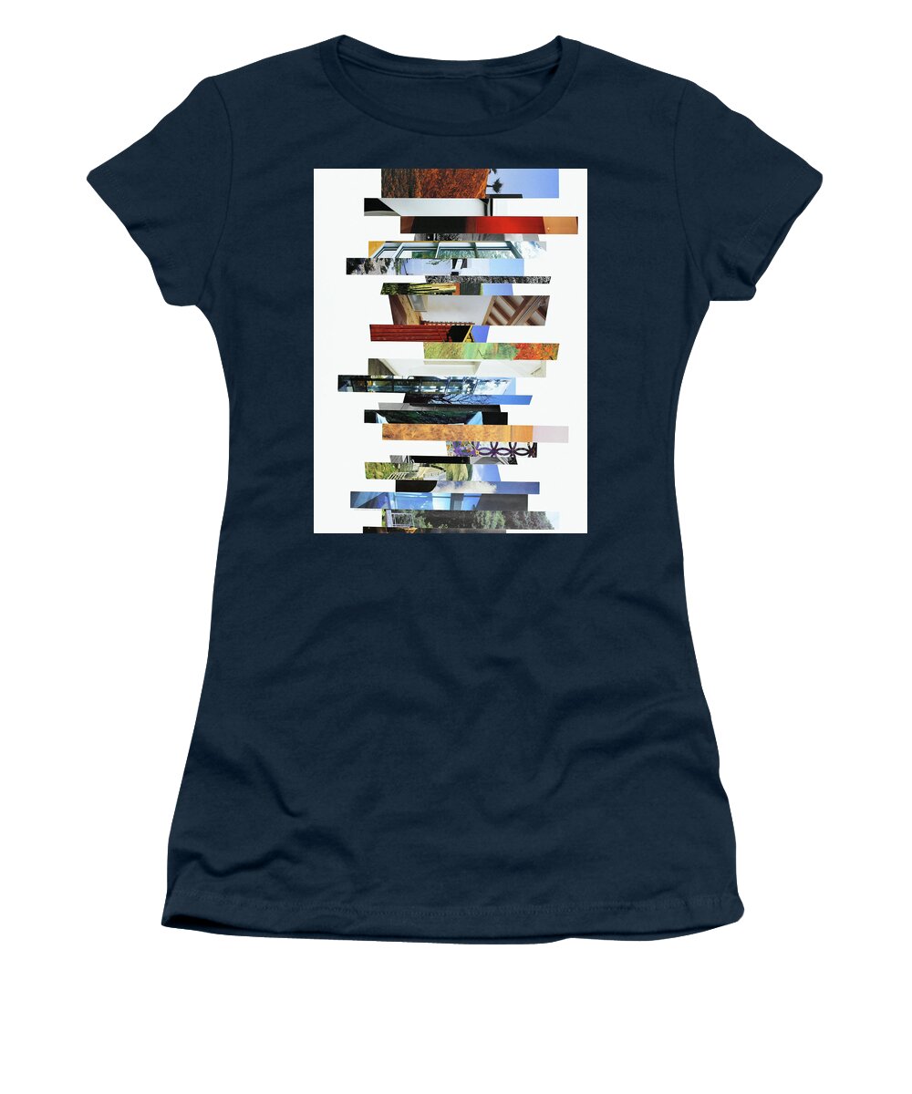 Collage Women's T-Shirt featuring the photograph Crosscut#116v by Robert Glover