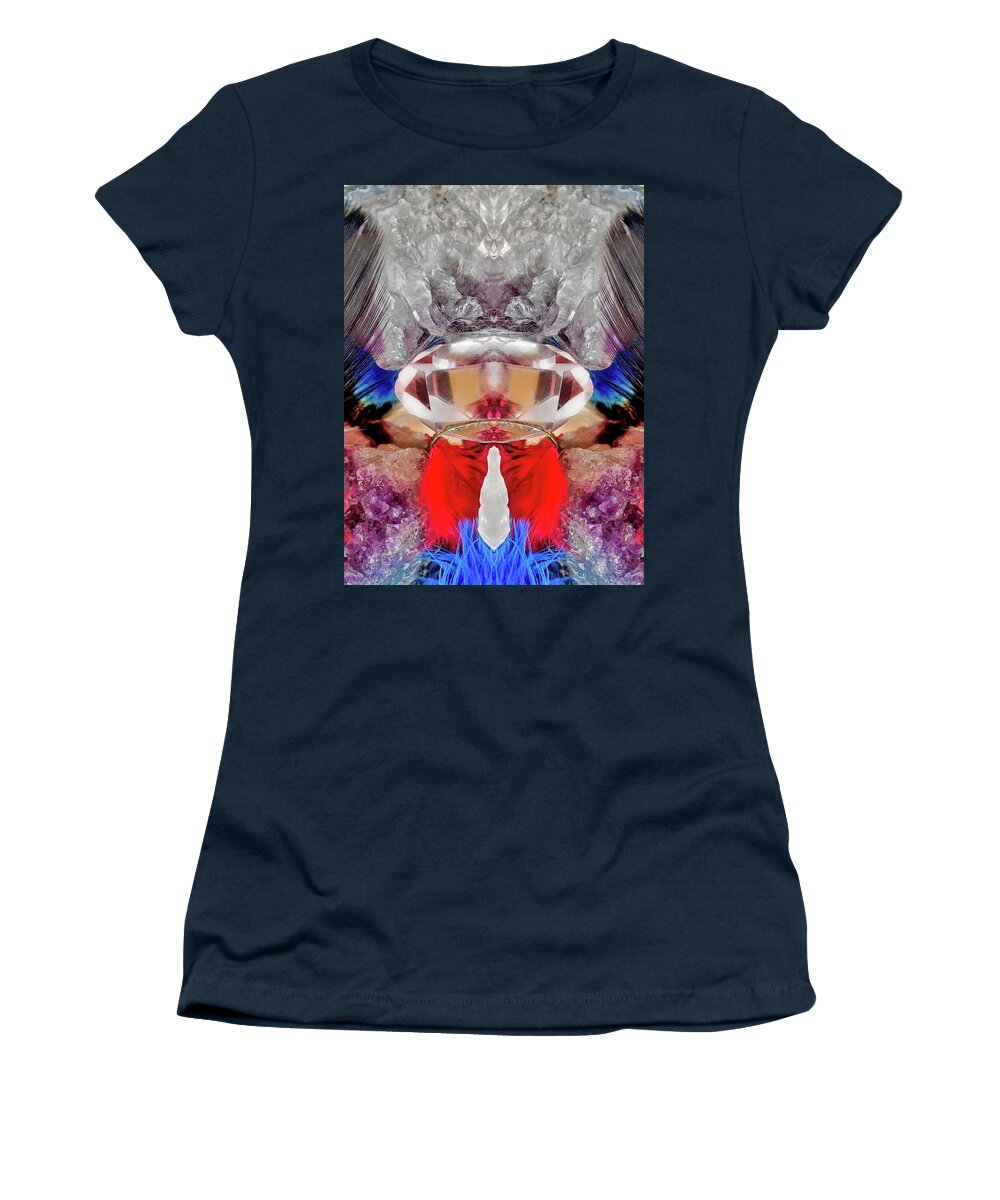  Women's T-Shirt featuring the photograph Crystal Clear by Lorella Schoales