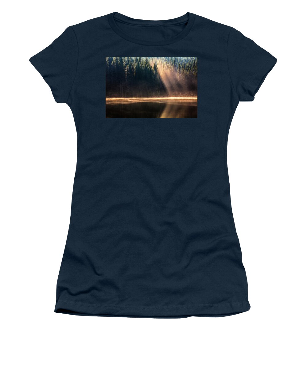 Bulgaria Women's T-Shirt featuring the photograph Crystal Rays by Evgeni Dinev