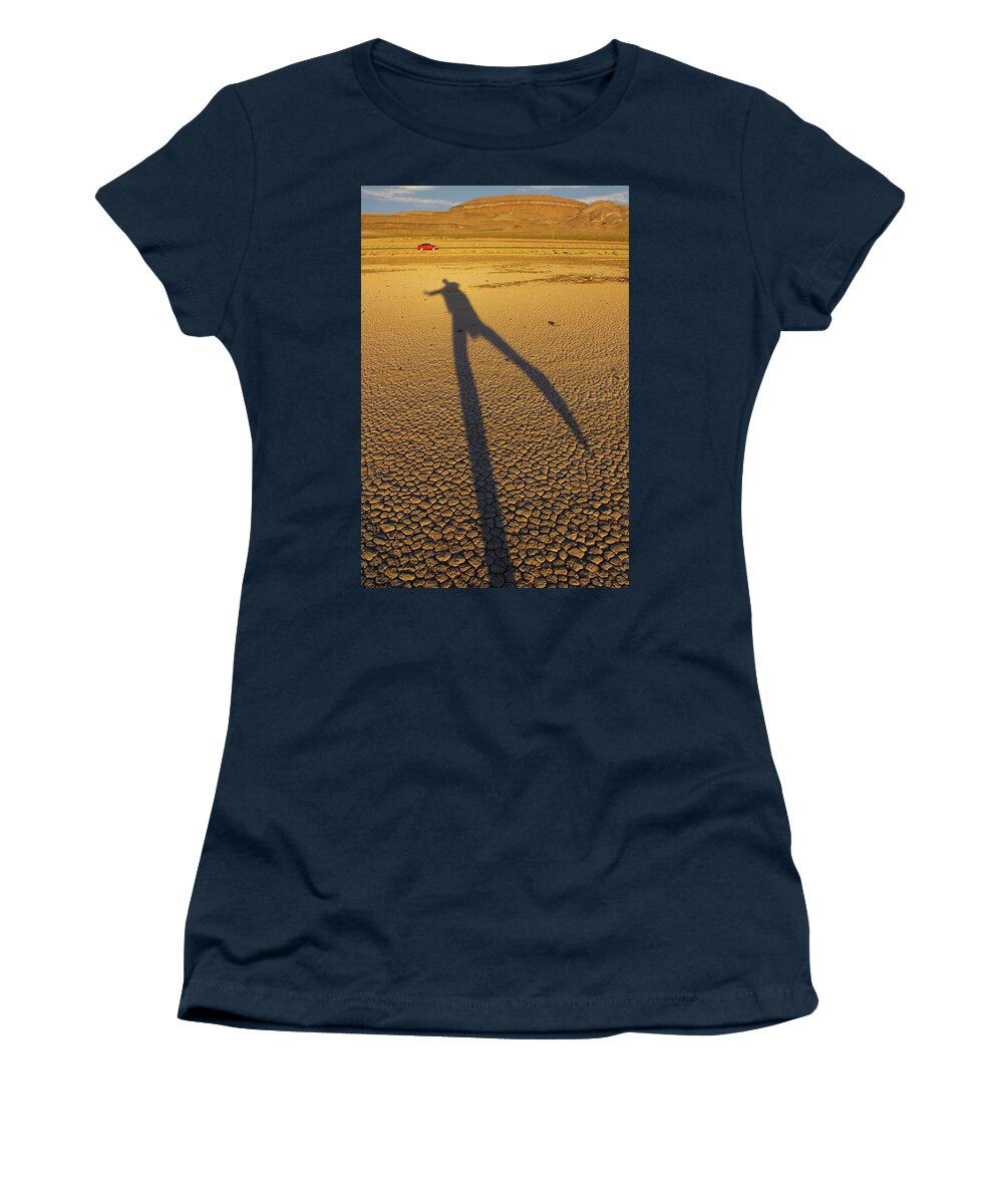 Death Valley Women's T-Shirt featuring the photograph Dancing Fool by Mike McGlothlen