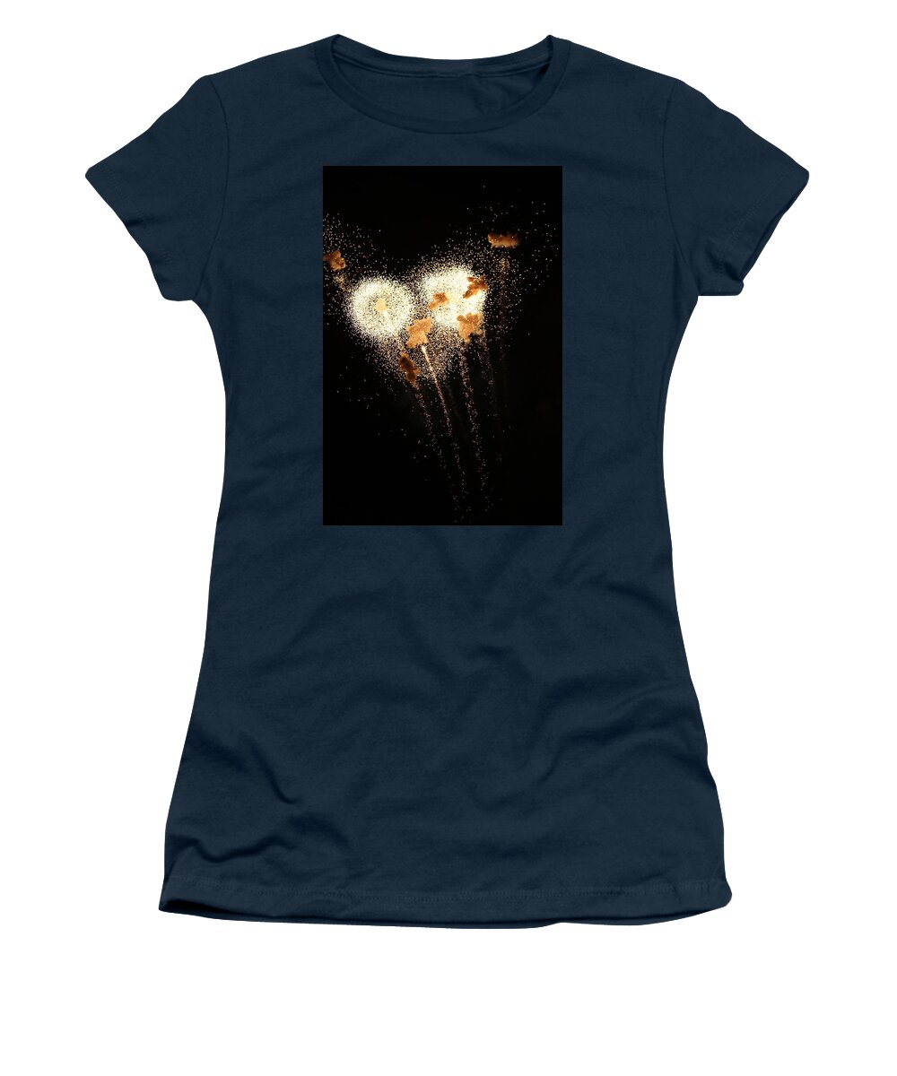 Jane Ford Women's T-Shirt featuring the photograph Dandelion Fireworks by Jane Ford