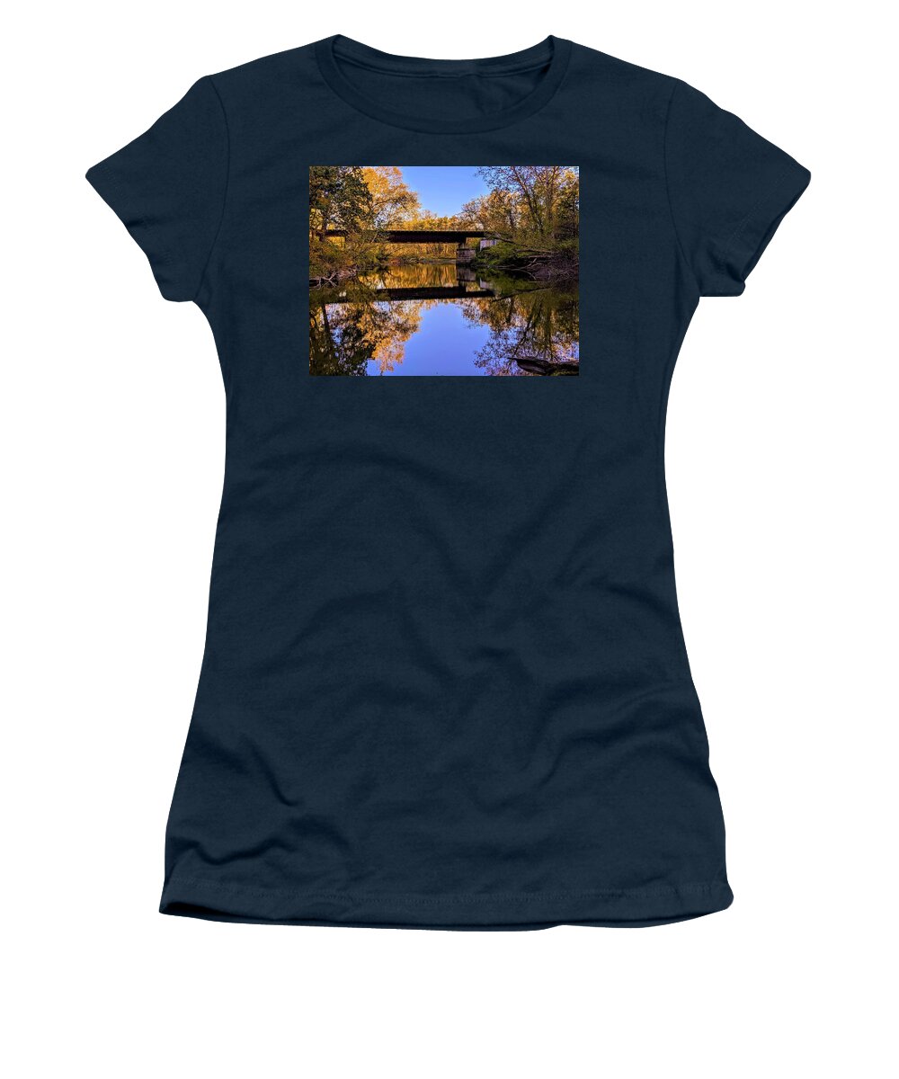  Women's T-Shirt featuring the photograph Deep Lock Quarry by Brad Nellis