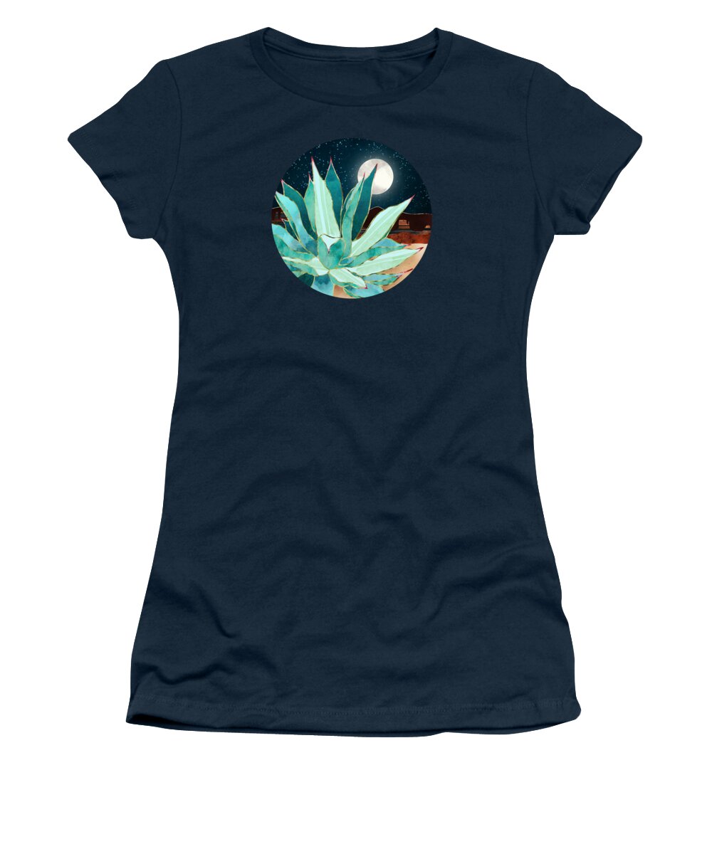 Desert Women's T-Shirt featuring the digital art Desert Agave by Spacefrog Designs