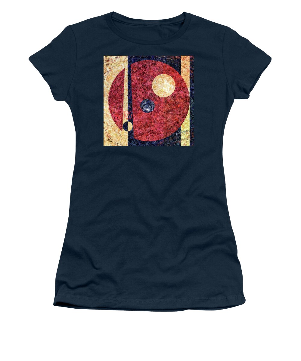 Abstract Women's T-Shirt featuring the painting Deviations From The Norm by Horst Rosenberger