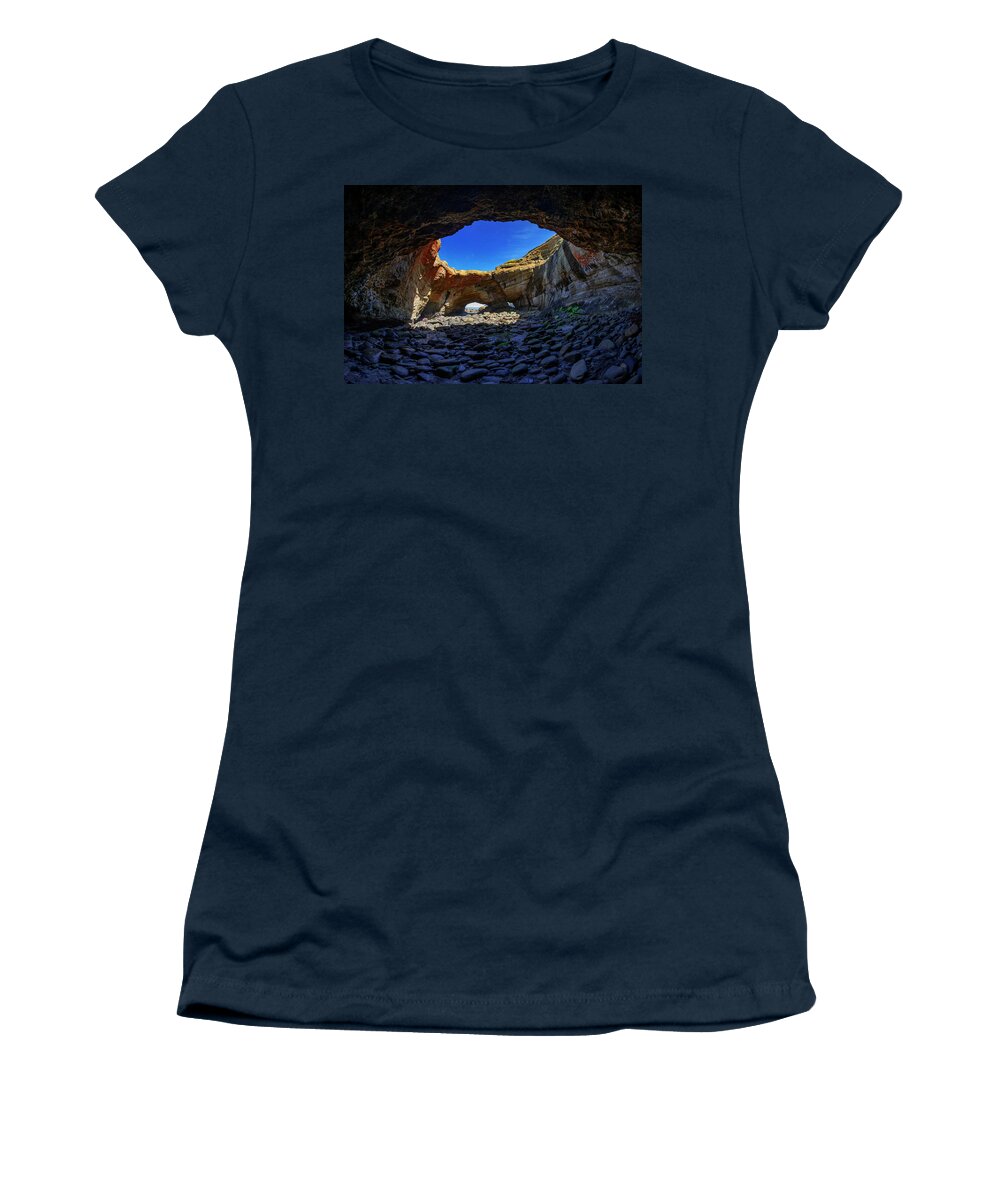 Oregon Coast Women's T-Shirt featuring the photograph Devils Punchbowl 2 by Pelo Blanco Photo