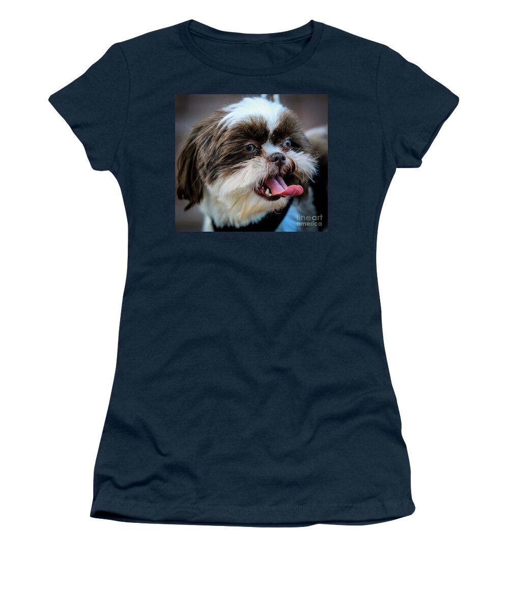 Dog Women's T-Shirt featuring the photograph Doggy by Mina Isaac