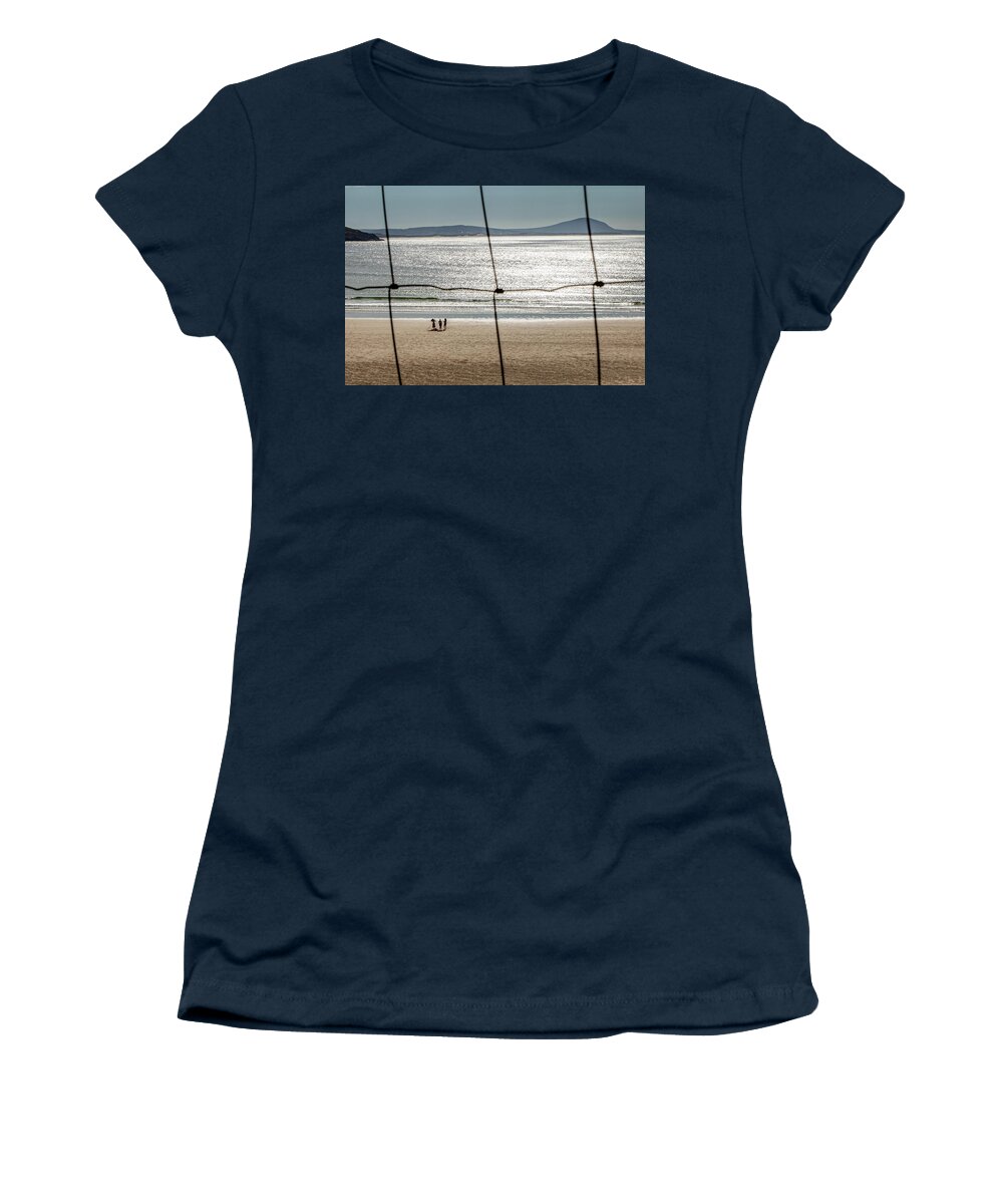 Donegal Women's T-Shirt featuring the photograph Don't Fence Me In - Horn Head, Donegal by John Soffe