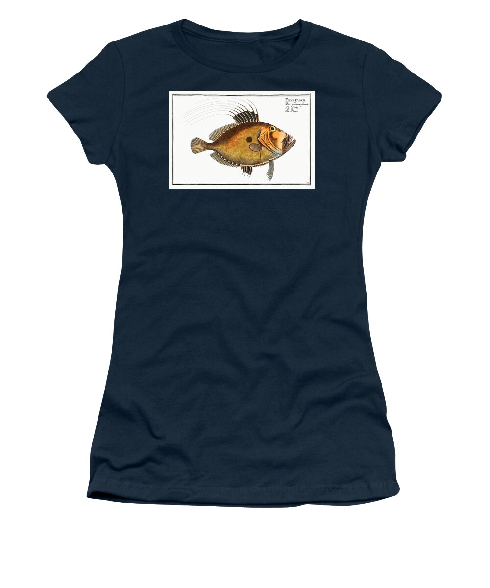 Dory Women's T-Shirt featuring the mixed media Dory Fish by World Art Collective