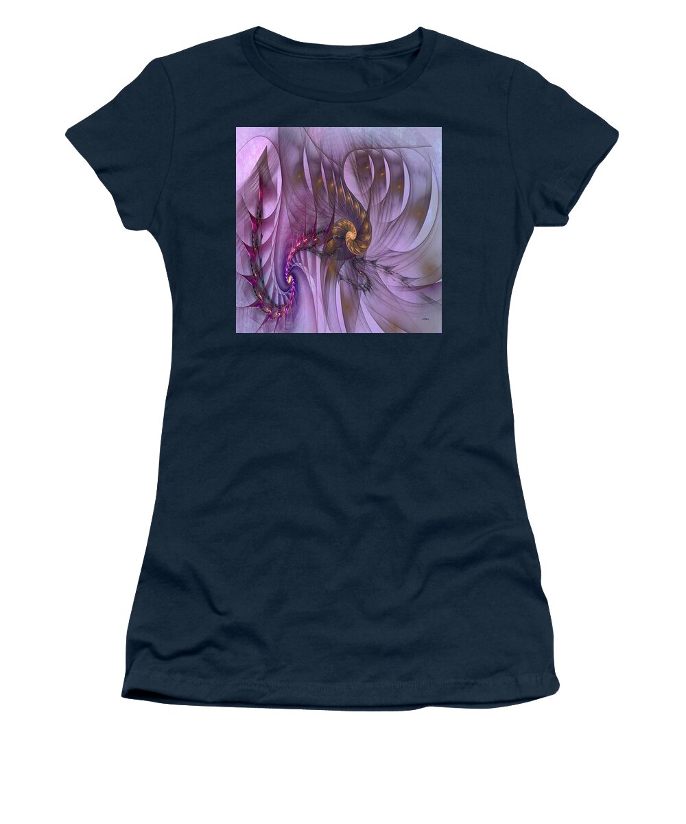 Dragon Women's T-Shirt featuring the digital art Dragon Seed - Square Version by Studio B Prints