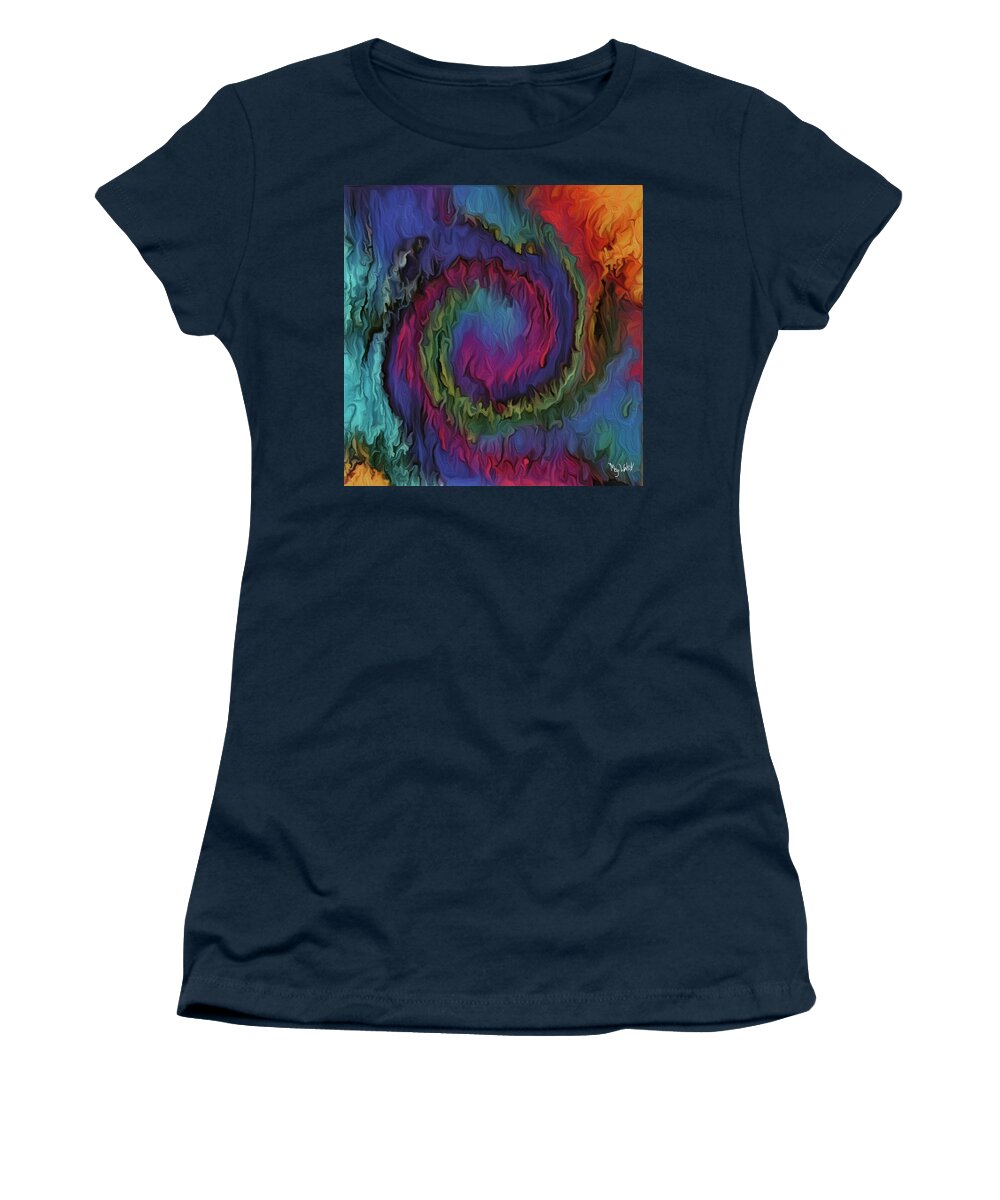 Digital Art Women's T-Shirt featuring the digital art Dreaming in Color by Megan Walsh