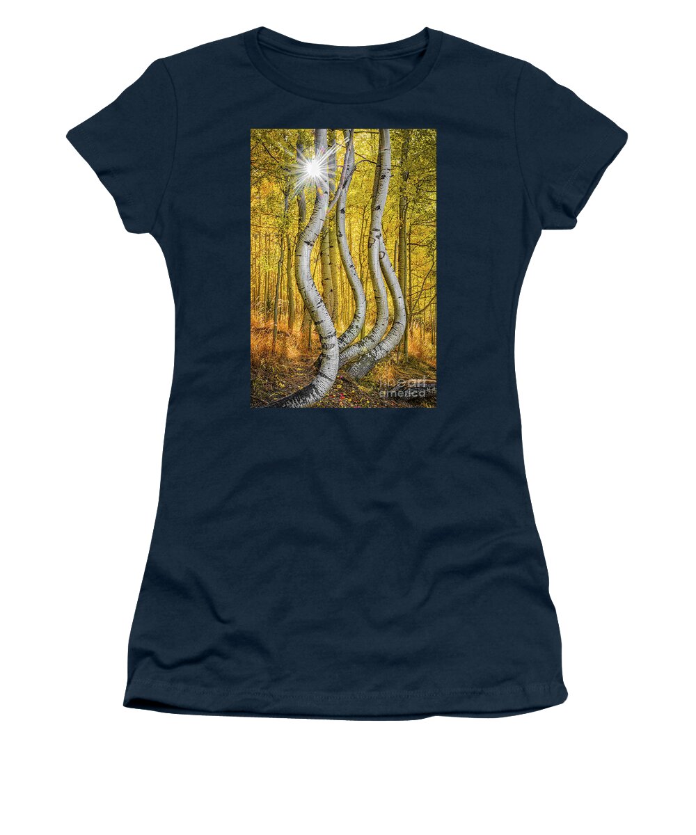 Aspen Women's T-Shirt featuring the photograph Dryad Dance by Melissa Lipton
