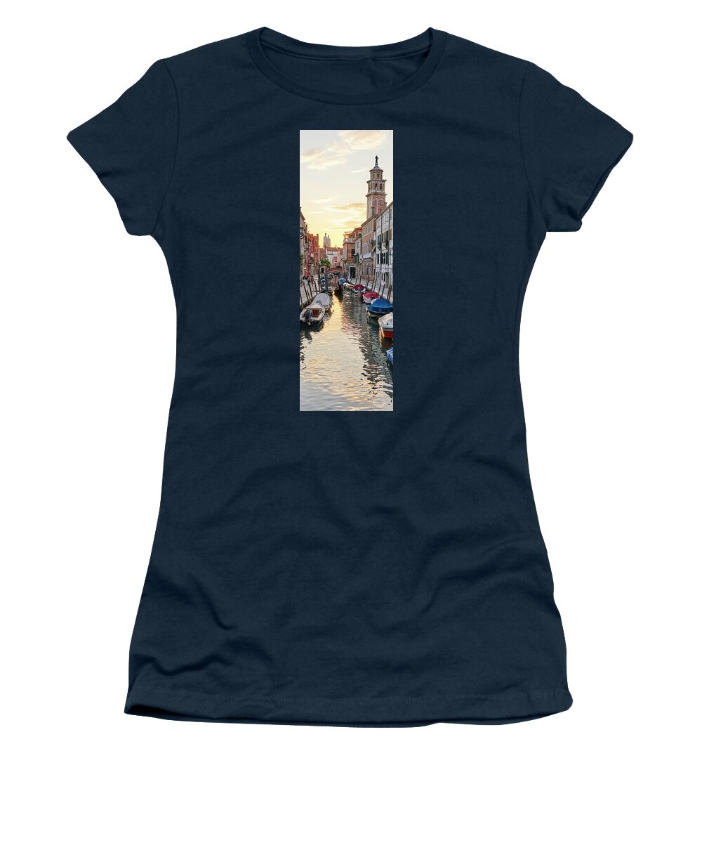 Sunset Women's T-Shirt featuring the photograph DSC00346- San Barnaba Sunset by Marco Missiaja