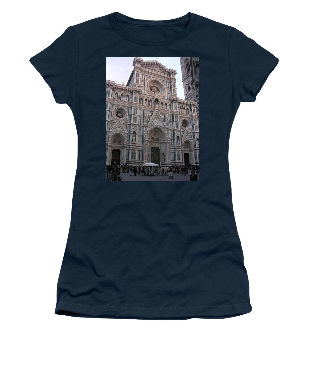 Duomo Women's T-Shirt featuring the photograph Duomo of Florence by Regina Muscarella