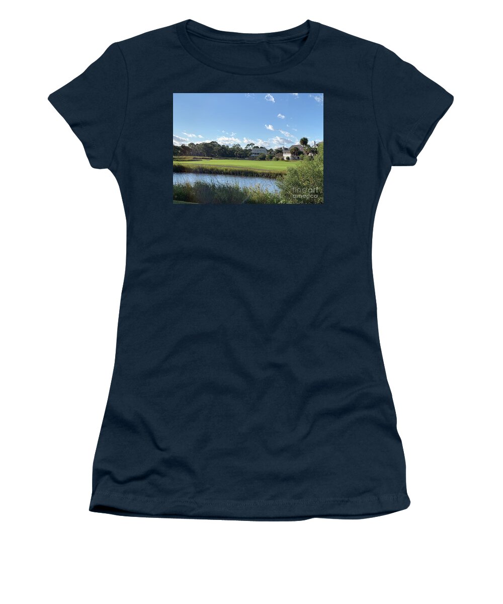Edisto Beach Women's T-Shirt featuring the photograph Edisto Beach SC Legume by Catherine Wilson