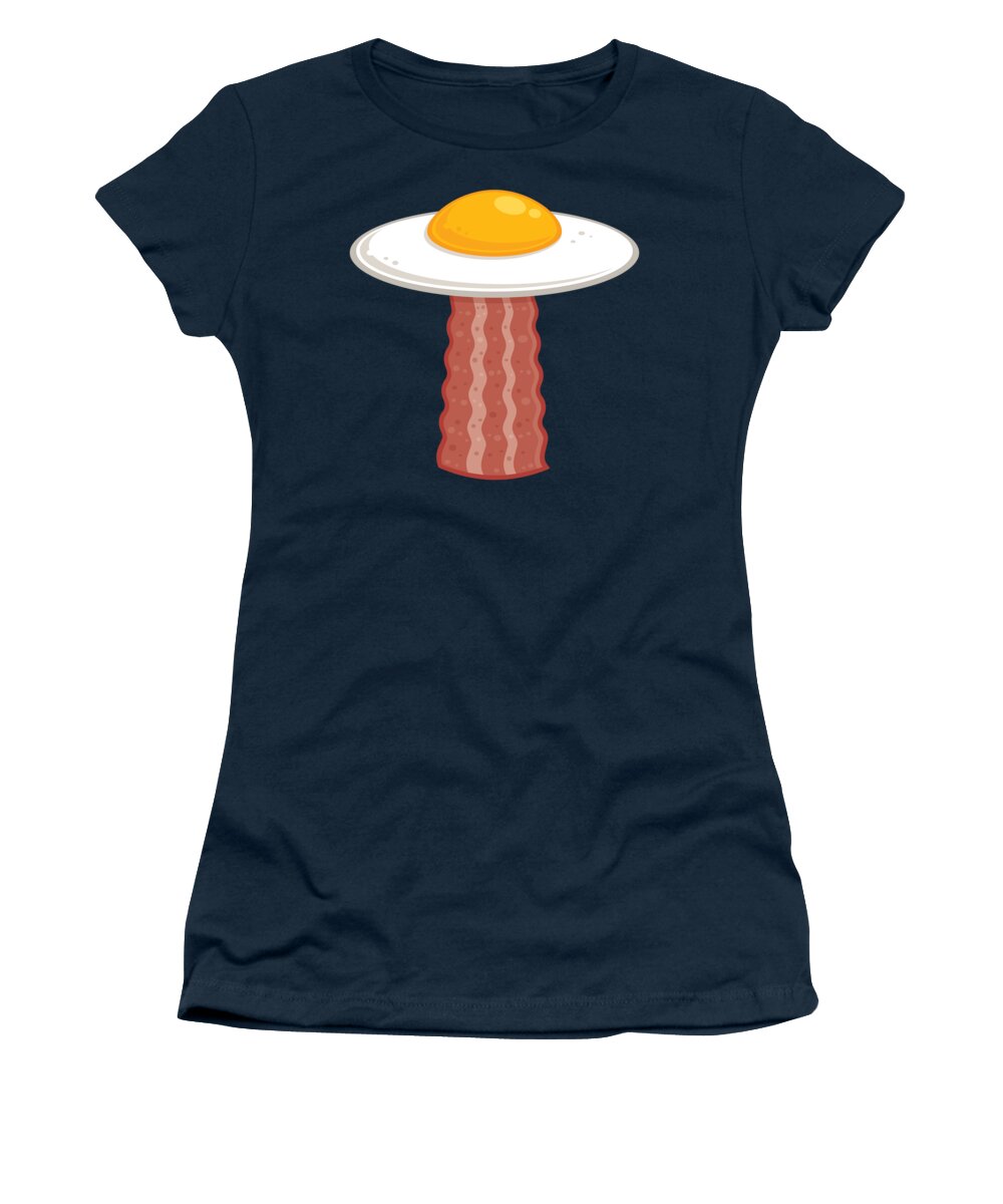 Egg Women's T-Shirt featuring the digital art Eggstraterrestrial by John Schwegel