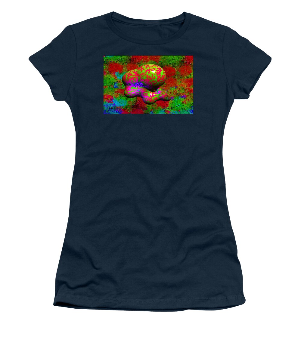Digital Abstract Surreal Women's T-Shirt featuring the digital art Emergence by Bob Shimer
