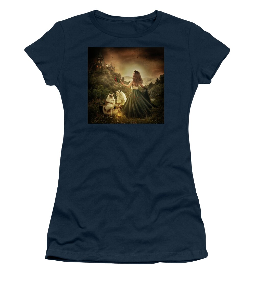 Woman Women's T-Shirt featuring the digital art Enchantment by Maggy Pease