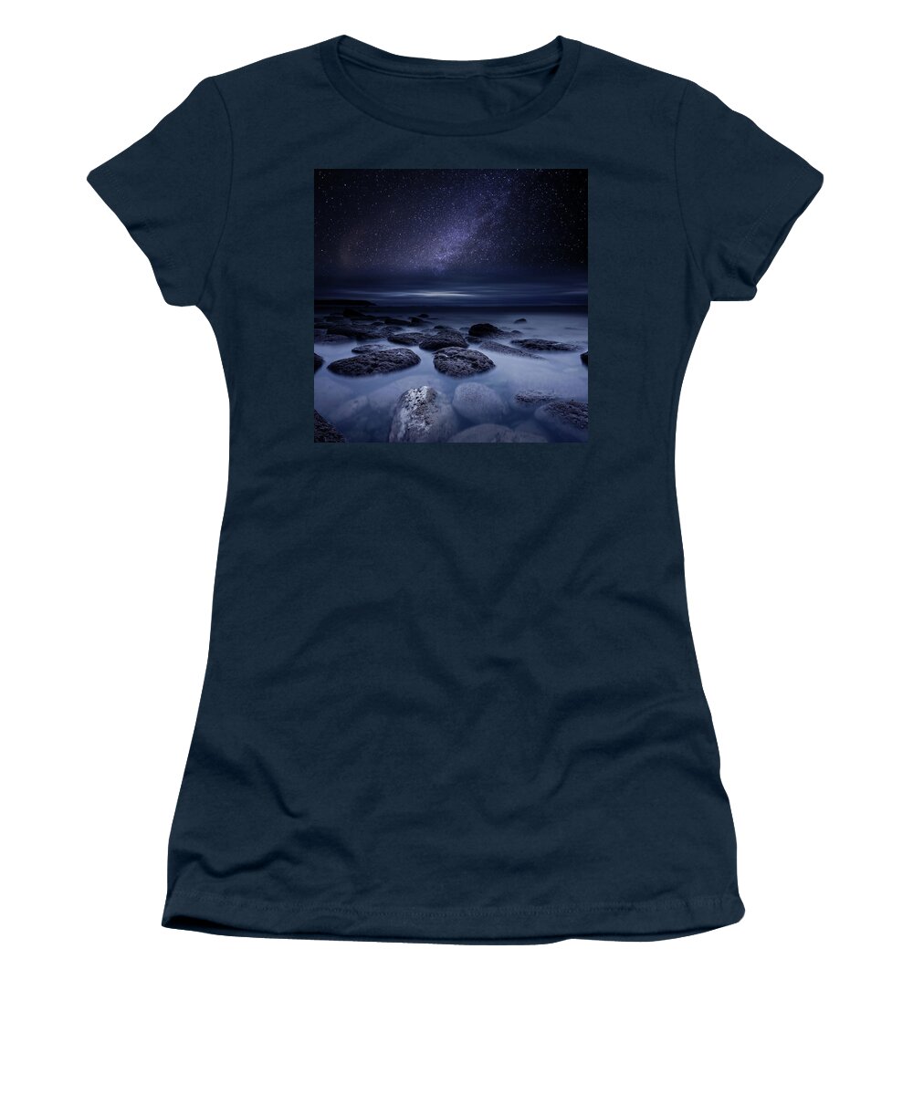Night Women's T-Shirt featuring the photograph Endless Imagination by Jorge Maia