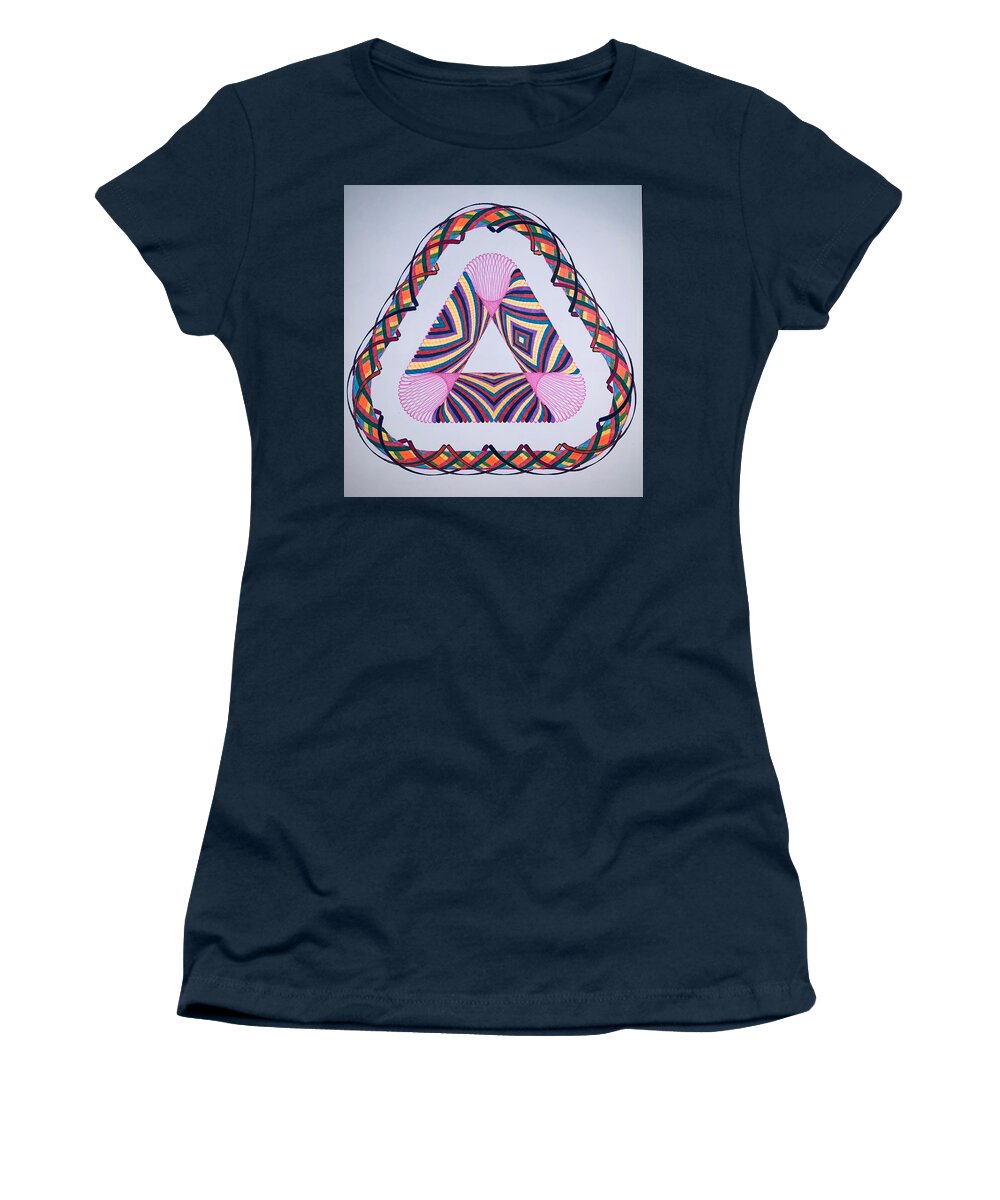 Energy Women's T-Shirt featuring the drawing Energetic Portal #1 by Steve Sommers