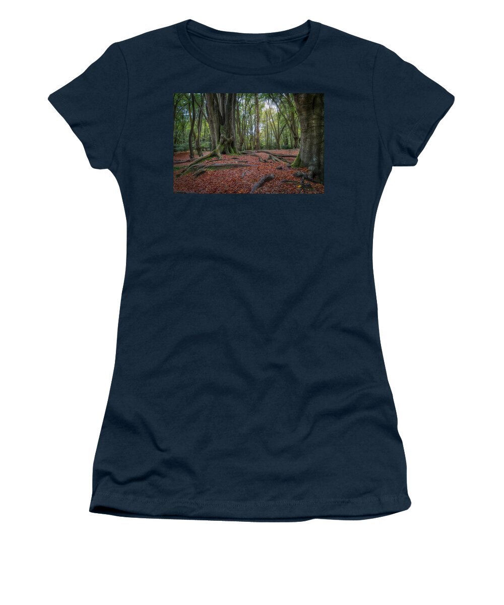 Epping Forest Women's T-Shirt featuring the photograph Epping Forest by Raymond Hill