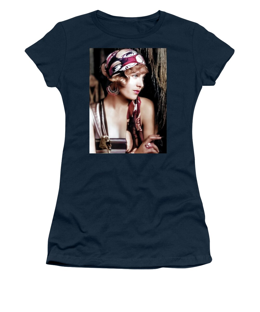 Esther Ralston Women's T-Shirt featuring the digital art Esther Ralston by Chuck Staley