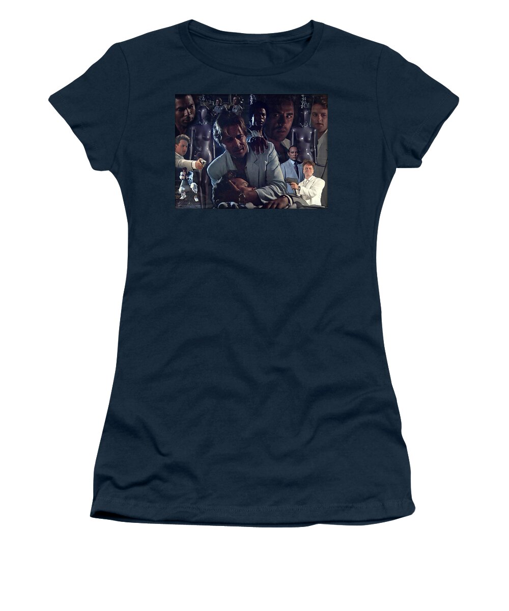 Miami Vice Women's T-Shirt featuring the digital art Evan by Mark Baranowski
