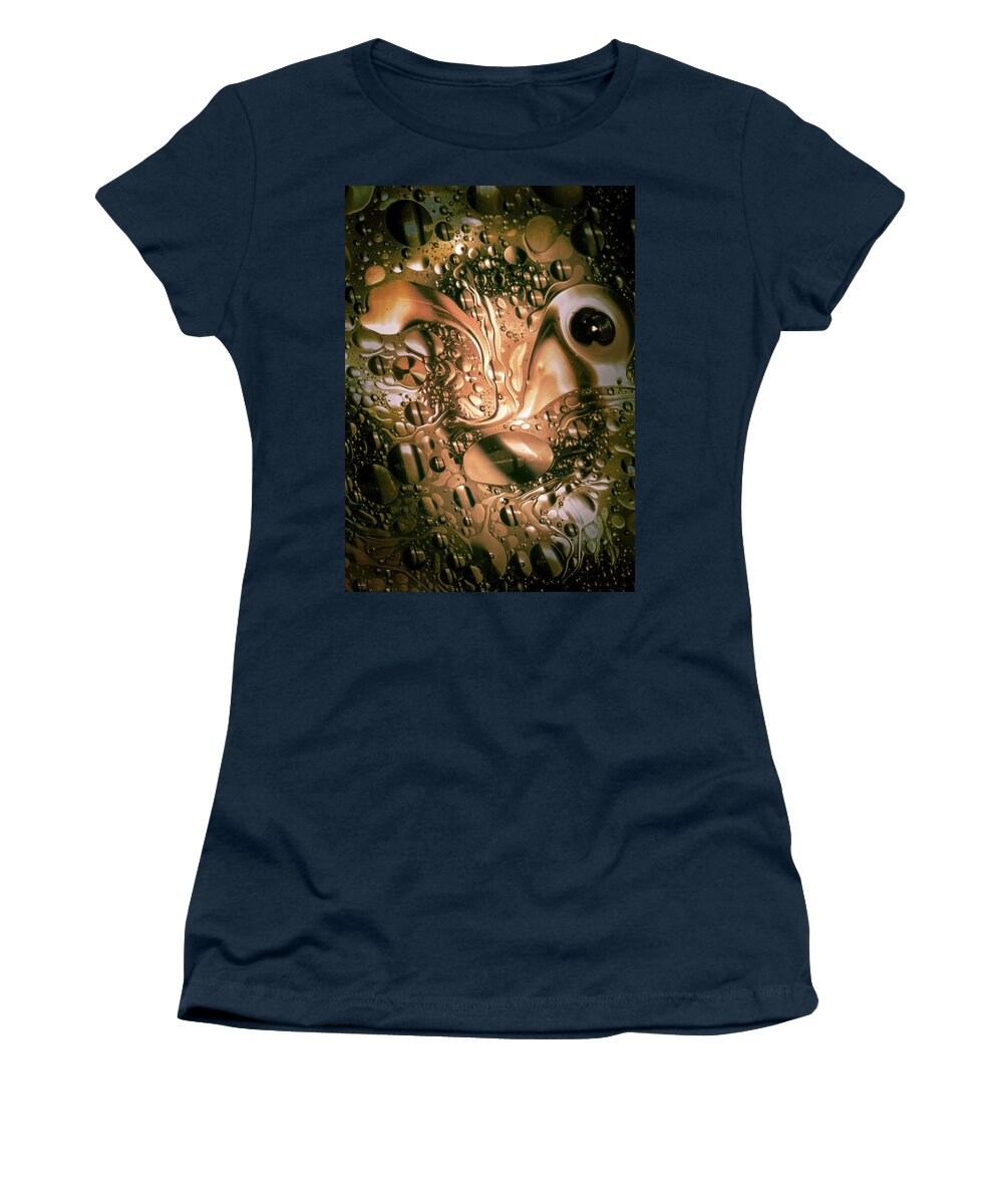Peering Women's T-Shirt featuring the photograph Evil eye by Johannes Brienesse
