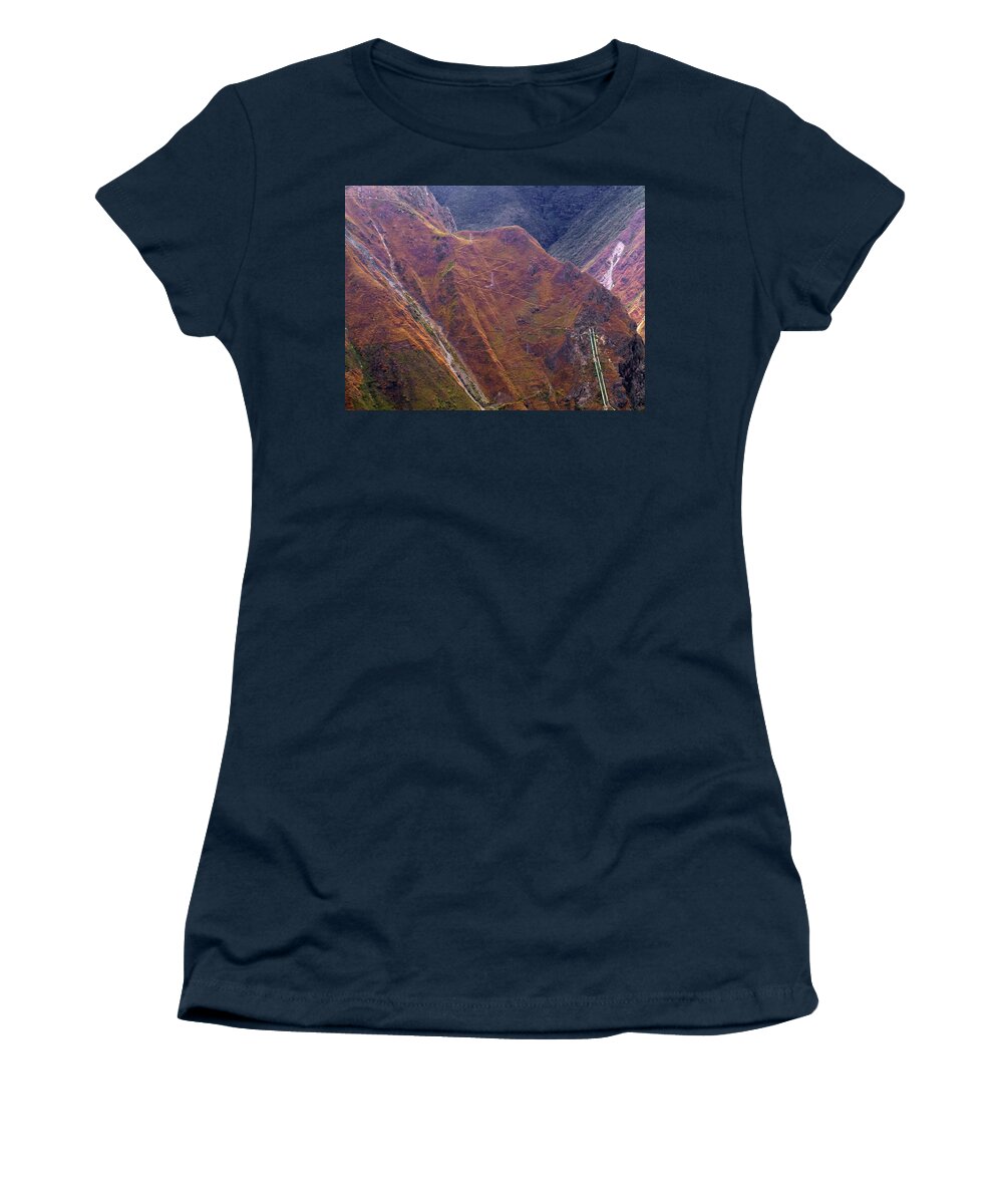Peru Women's T-Shirt featuring the photograph Extreme Infrastructure by S Paul Sahm