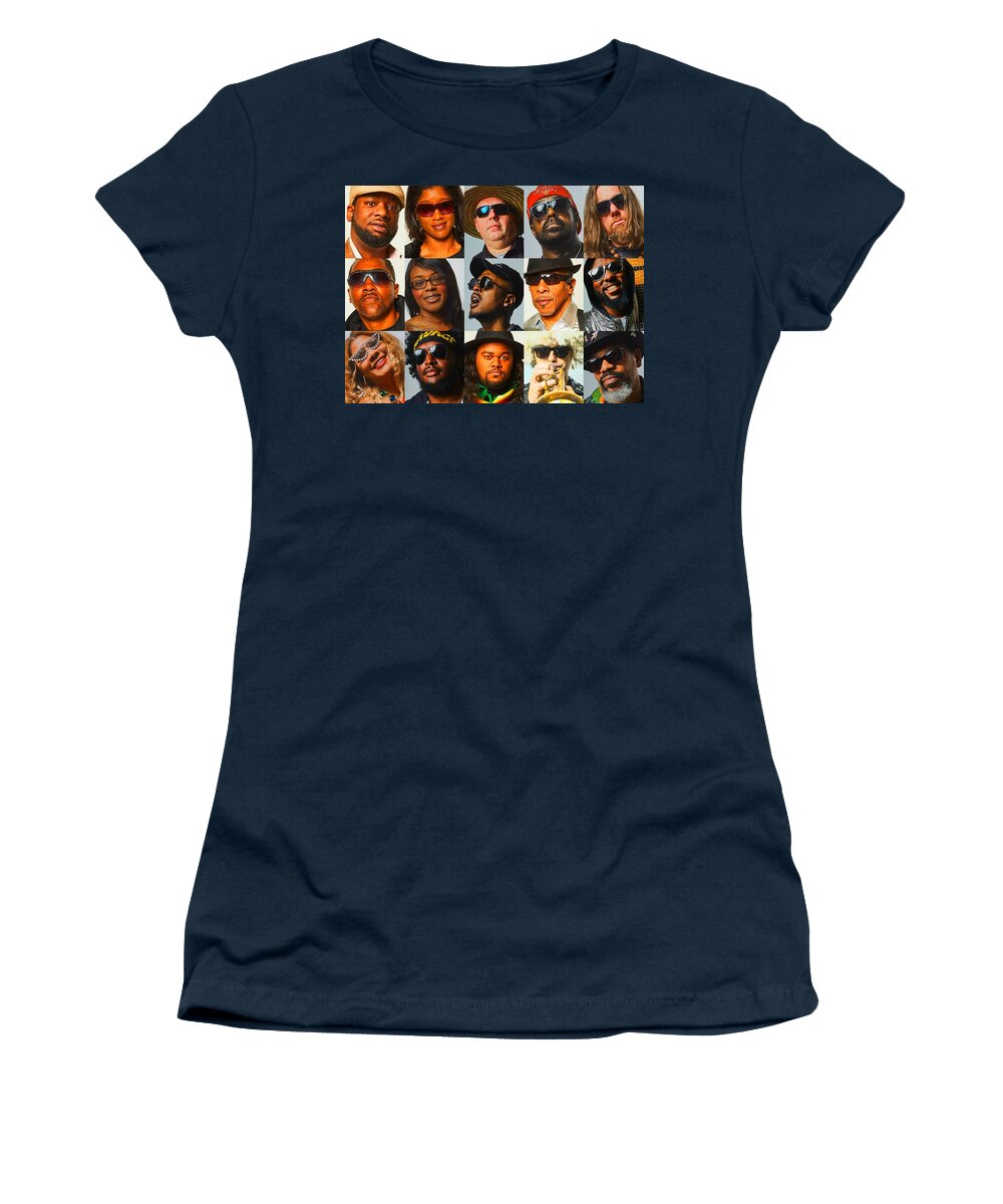  Women's T-Shirt featuring the photograph Faces Of The Funk by Tony Camm