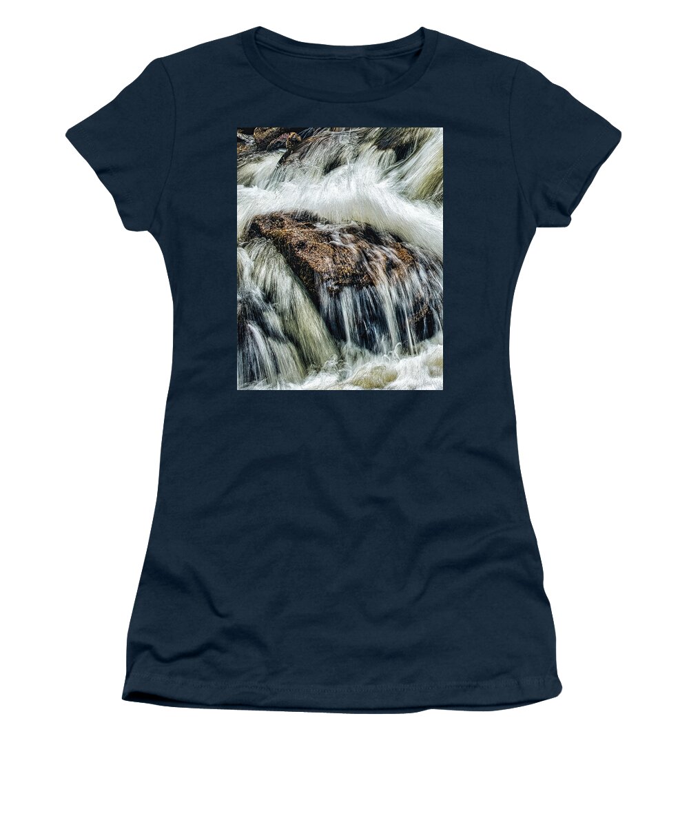 Falling Water Women's T-Shirt featuring the photograph Falling by Jim Signorelli