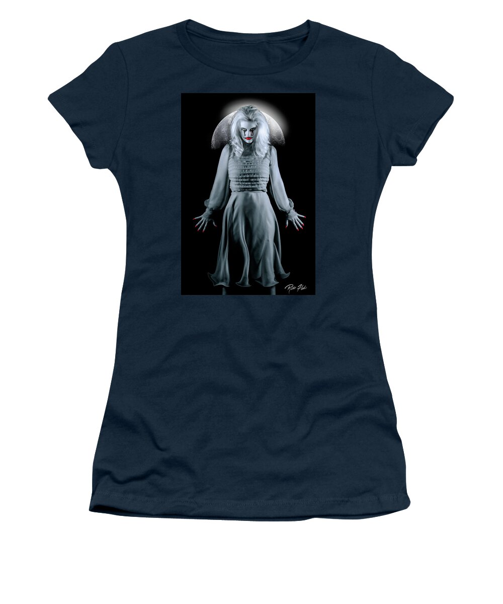 Model Women's T-Shirt featuring the photograph Fierce Moon Spirit by Rikk Flohr