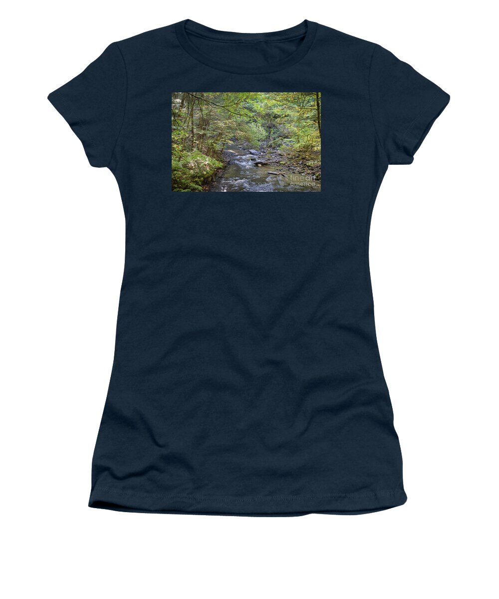 Water Women's T-Shirt featuring the photograph Fillmore Glen 38 by William Norton