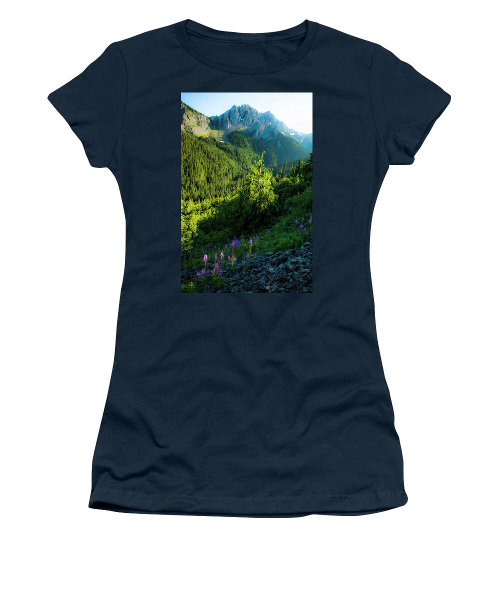 Buckhorn Wilderness Women's T-Shirt featuring the photograph Fireweed Ablaze by Doug Scrima