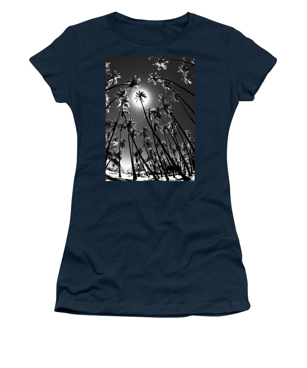 Fisheye Women's T-Shirt featuring the photograph Palm Contrasts by Sean Davey