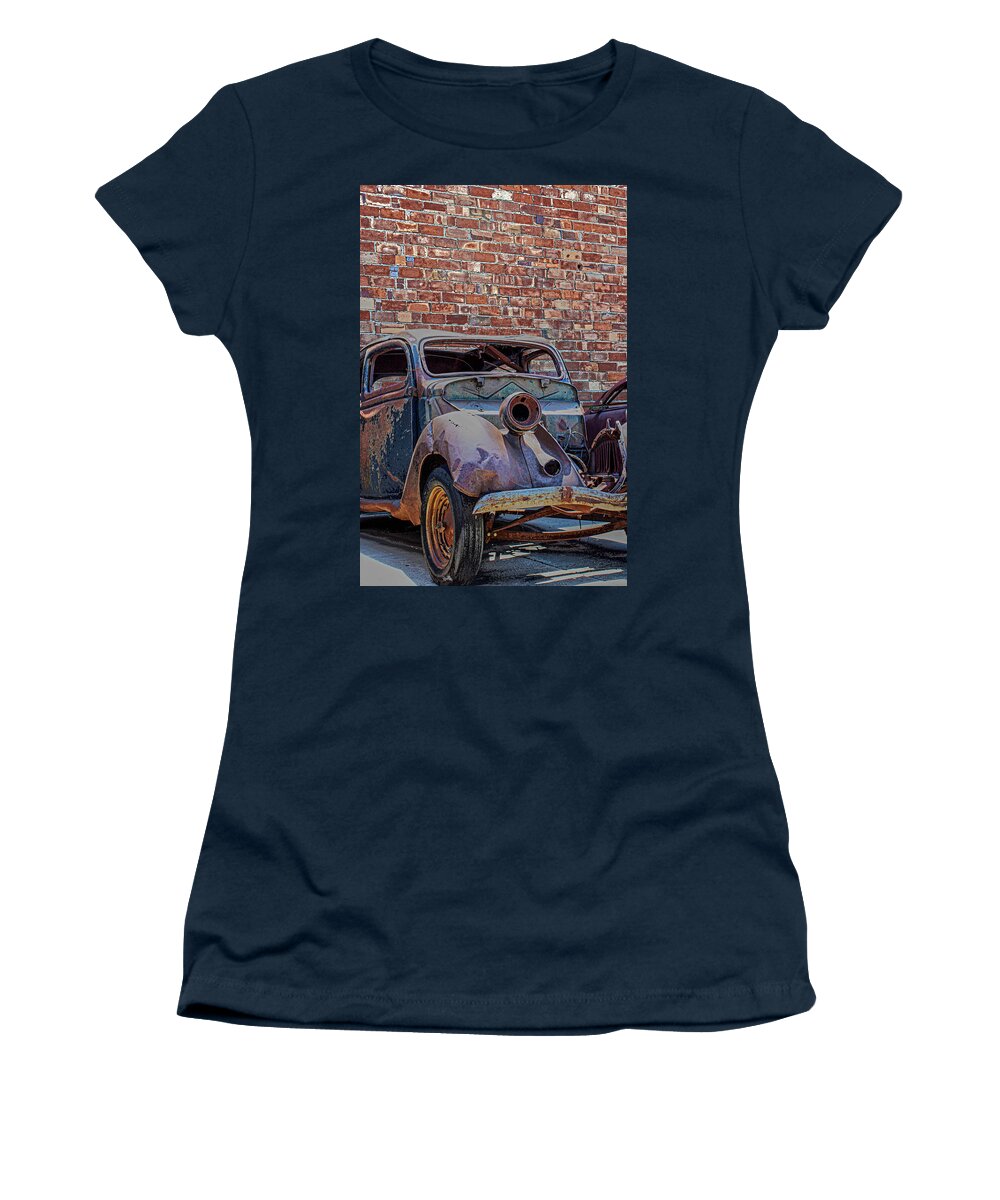 Bricks Women's T-Shirt featuring the photograph Rust in Goodland by Lynn Sprowl