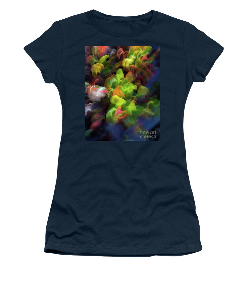 Colors Women's T-Shirt featuring the photograph Floral Rainbow by Neala McCarten