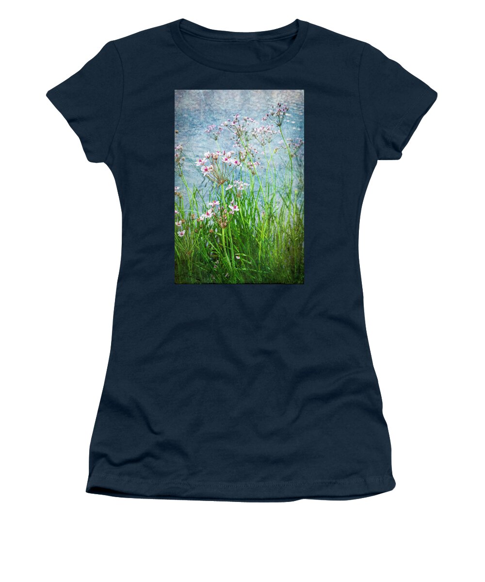 Flowers Women's T-Shirt featuring the photograph Flowering Rush by Mary Lee Dereske