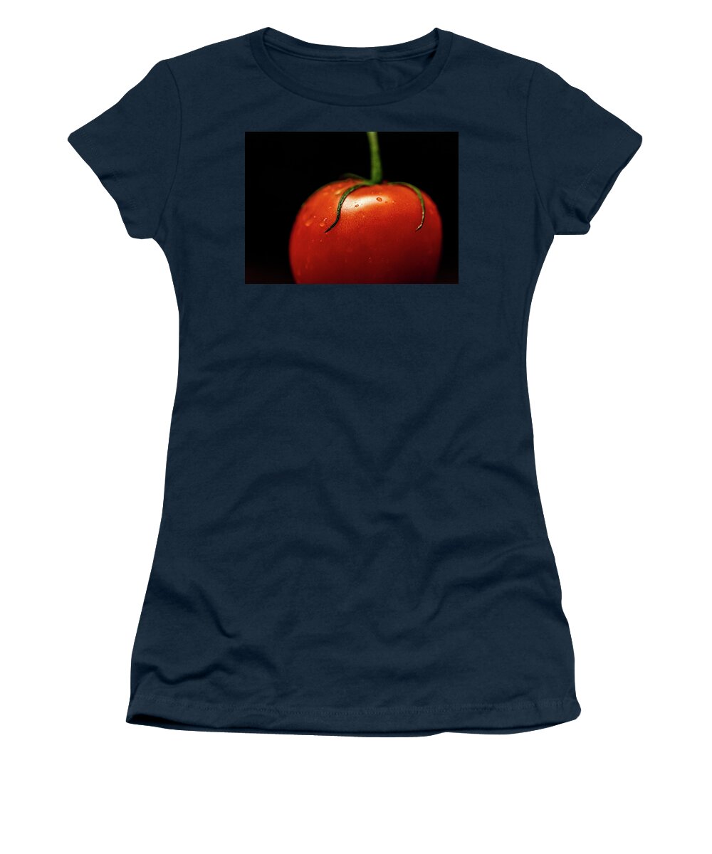 Food Women's T-Shirt featuring the photograph Food Photography - Tomato by Amelia Pearn