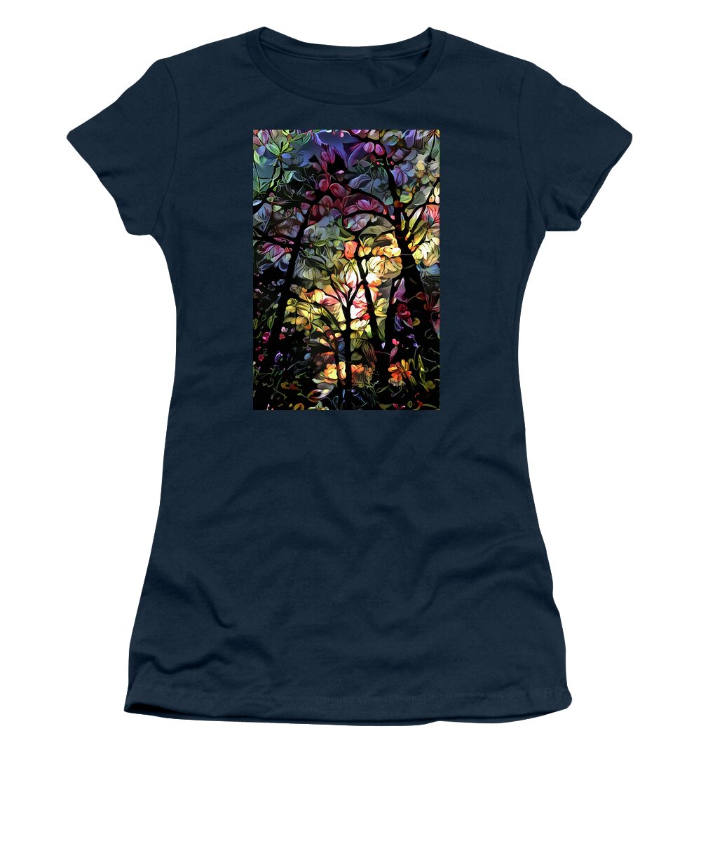 Landscape Women's T-Shirt featuring the digital art Forest Landscape Print by Jacob Folger