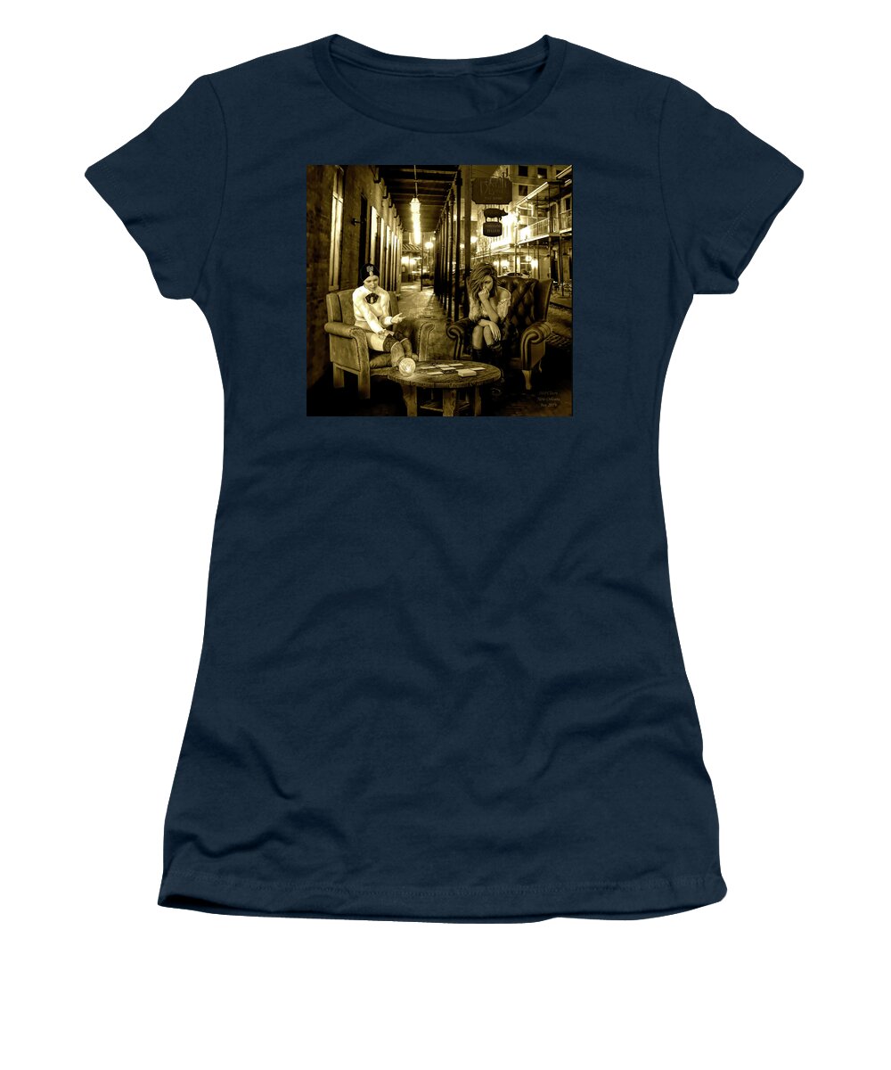 New Orleans Women's T-Shirt featuring the digital art Fortune Teller by Michael Cleere