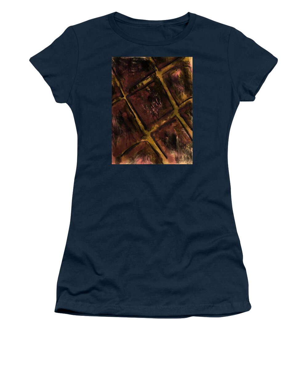Frames Women's T-Shirt featuring the digital art Frames #2 by Ljev Rjadcenko
