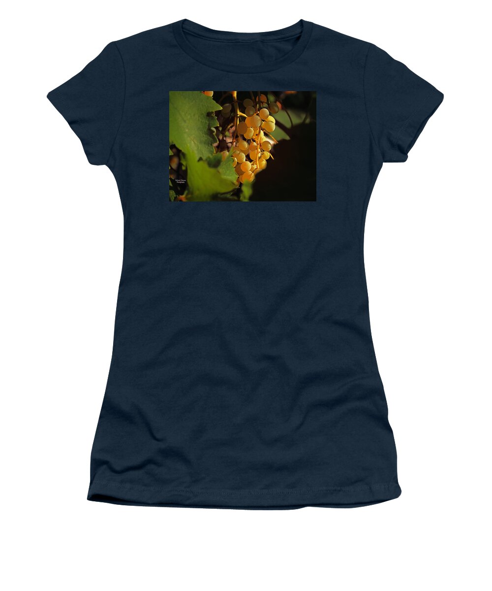 Fruit Women's T-Shirt featuring the photograph Golden Grapes by Richard Thomas